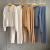 Women Cashmere Wool Knit Hoodie and Pants Set