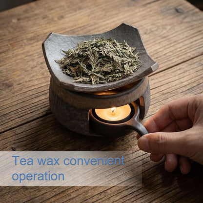 Ceramic Incense Burner with Tea Light Herb Warming Tray