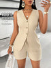 Sleeveless Vest And Shorts Women