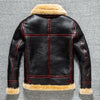 Men’s B3 Shearling Aviator Jacket Black Leather