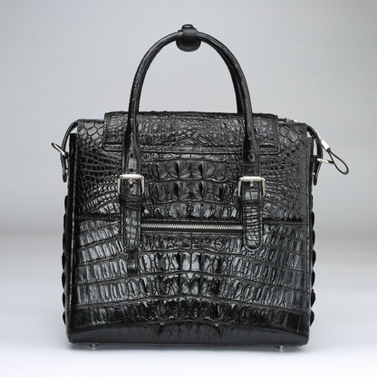 Men’s Crocodile Leather Business Briefcase Bag