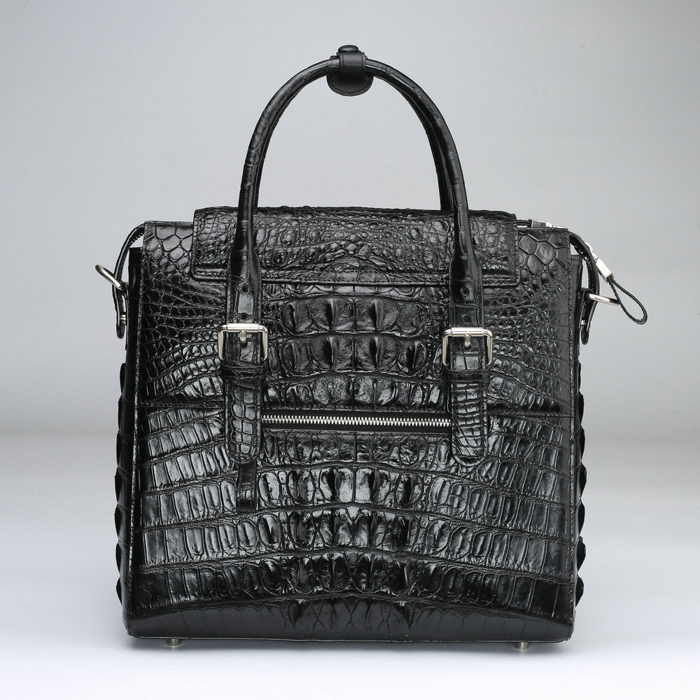 Men’s Siamese Crocodile Leather Handbag