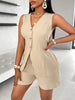 Sleeveless Vest And Shorts Women