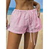 front buttons striped boxer shorts women