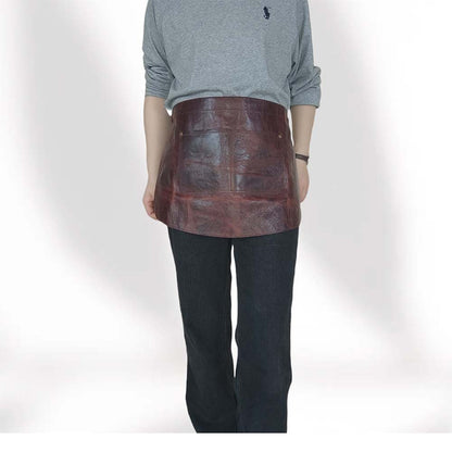 Top Grain Leather Half Apron for Kitchen and Bar Work