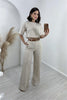Women's Long Wide Leg Pants And Top