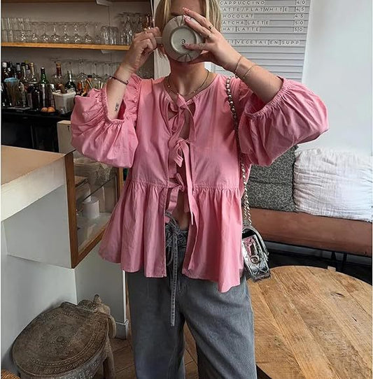 Women Puff Sleeve Shirt