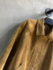 Women Suede Jacket Camel Brown Leather Bomber Sheepskin Lapel