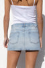 Slim Fit Mini Denim Skort