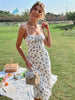 cami maxi dress with slit hem