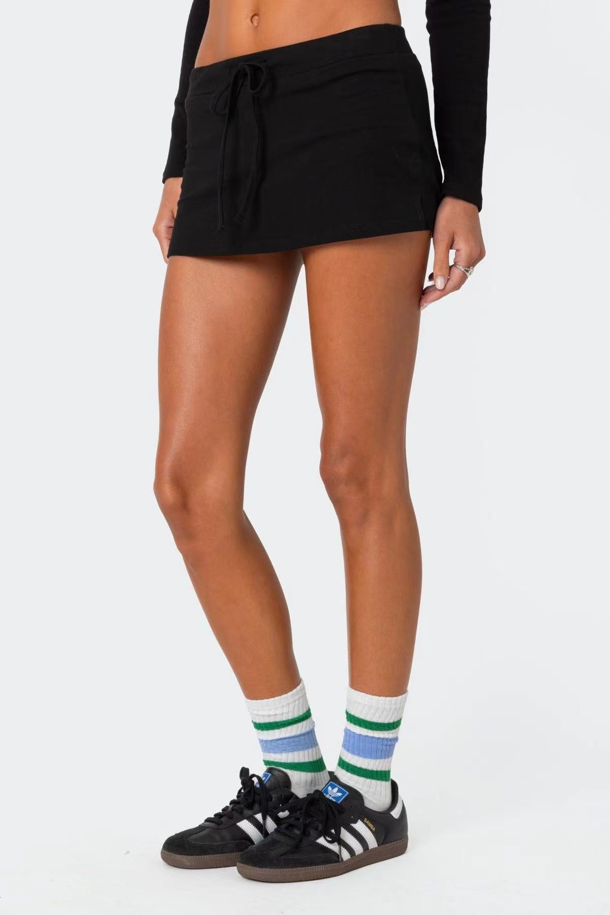 Waist Tie Beach Mini Skirt Summers