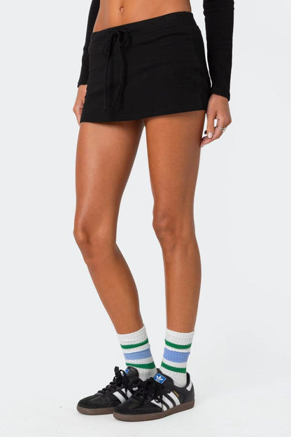 Waist Tie Beach Mini Skirt Summers