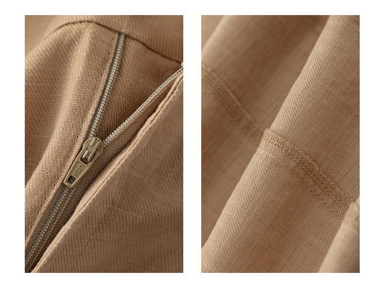 Wide leg linen pants with natural summer drape