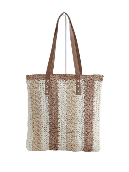 Large straw travel bags for women