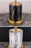 Modern scandinavian marble table lamp gold trim