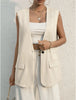 women's oversized v neck vest