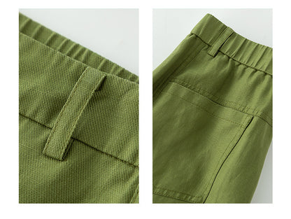 Wide leg linen pants with natural summer drape