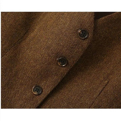Single Breasted Vest Blazer Workwear