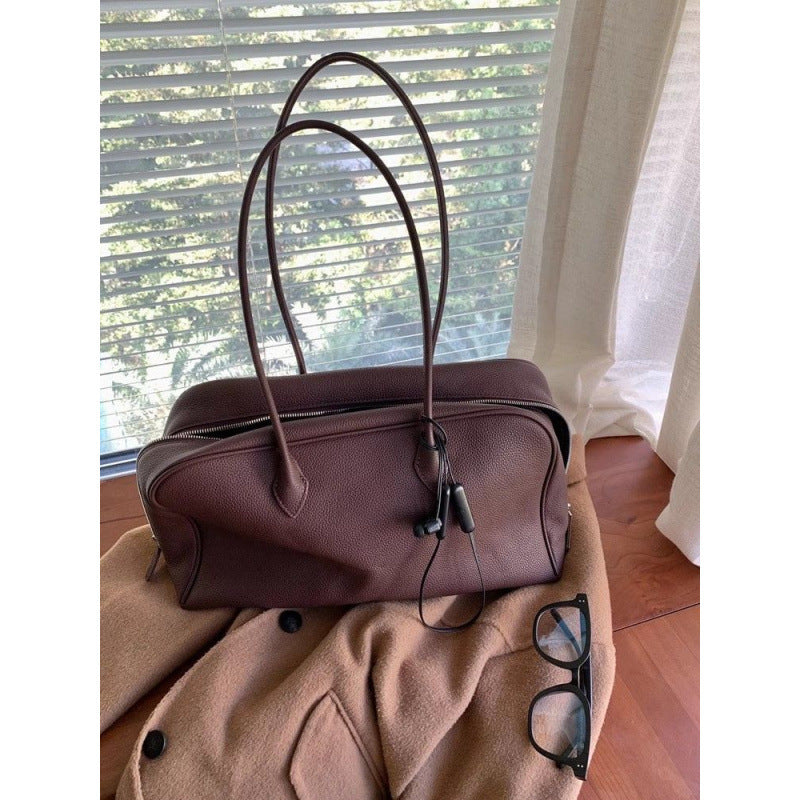 Brown Women’s Leather Shoulder Tote Bag