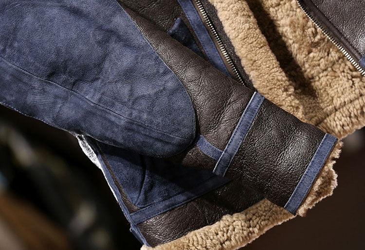 Men’s B3 Real Shearling Fur Leather Jacket