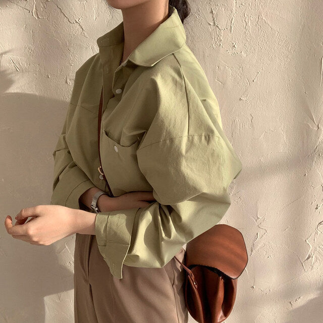 Oversized Ladies Shirt With Extra Long Back