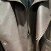 Women Brown Genuine Leather Trench Coat Retro Motorcycle