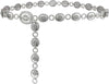 Women’s Engraved Medallion Waist Chain with Vintage Drop Detail