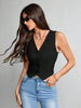 Women Causal Work Vest Blazer