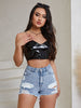 High Rise Denim Women Shorts