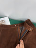 Women’s Leather Suede Mini Skirt A-Line