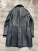 Men’s Genuine Shearling Leather Coat Brown Merino Wool