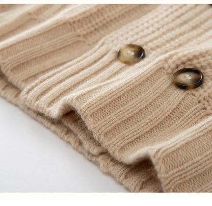 Women’s Heavyweight Cashmere Knit Cardigan Jacket