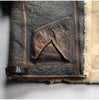 Men Real Shearling Leather Aviator Jacket