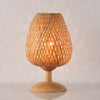 Bamboo Rattan Table Lamp for Bedroom & Side Table