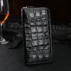 Crocodile Leather Clutch Bag – Genuine Horn-Back Zipper Wallet
