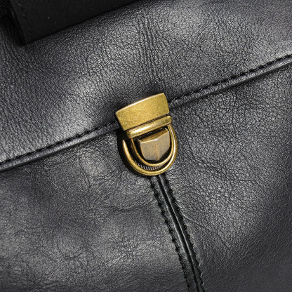 Women Leather Backpack – Large Capacity Cowhide Bag