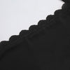 Women halterneck vest with lace trim neckline