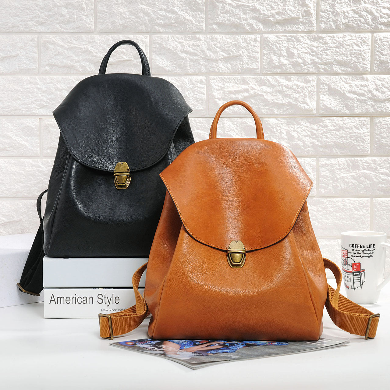 Women’s Genuine Leather Soft Backpack
