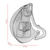 Genuine Leather Chest Bag for Men Sling Purse