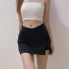Custom Tailored Low Rise Mini Skirt