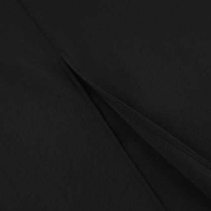 Fabric Midi Skirt with High Slit
