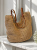 Woven Beach Tote Bag for Women Large Handwoven