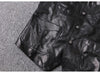 Men Leather Vest Sheepskin Black V-Neck Button Waistcoat