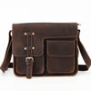 Real Leather Laptop Messenger Bag
