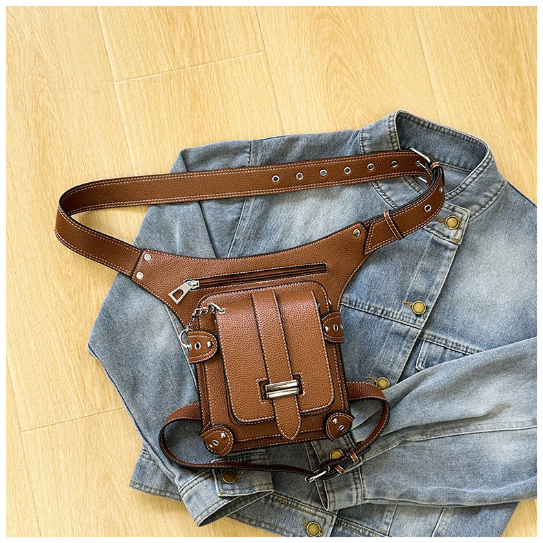 Waist Bag for Women with Thigh Strap and Crossbody Carry