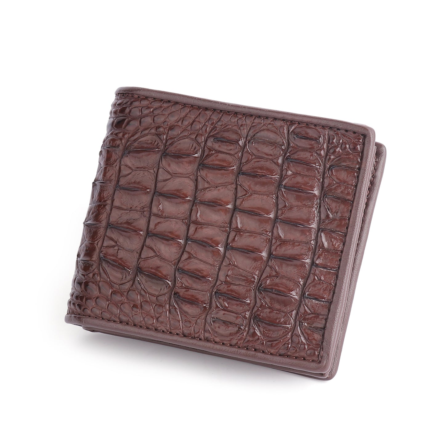 Men’s Genuine Crocodile Leather Bifold Wallet