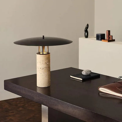 Nordic postmodern travertine table lamp