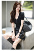 Women’s High Waisted Black Leather Shorts Wide-Leg