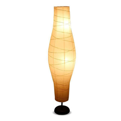 Nordic rice paper column floor lamp 2 light