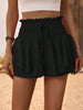 Ruffle Hem Smocked High Waist Skort for Women